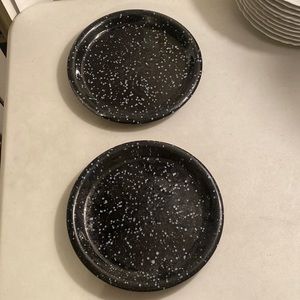Crown Corning Speckled 9” Stoneware Plates